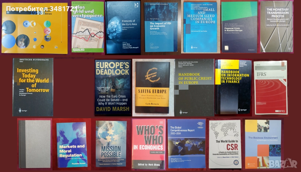 Финансови пазари, данъци, счетоводство, валута - проблеми, перспективи [20 книги], снимка 1