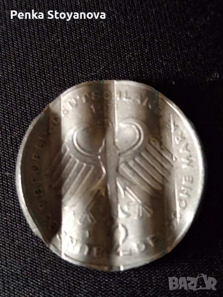 2 германски марки грешно изсечена, снимка 1
