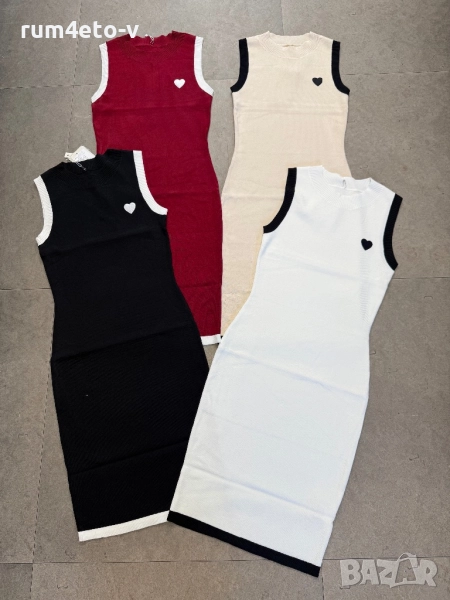 Рокля от фино плетиво в 4 цвята, снимка 1