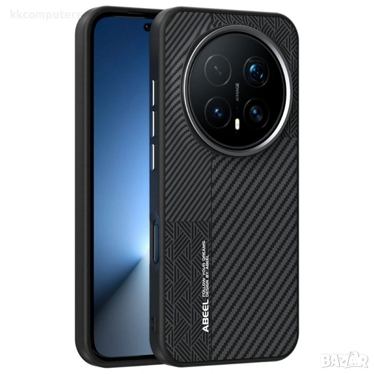 Магнитен калъф ABEEL за Honor Magic8 Pro 5G - PC+TPU+Алуминий+PU Кожа, Тънък, Вкл. Протектор - 2 Цвя, снимка 1