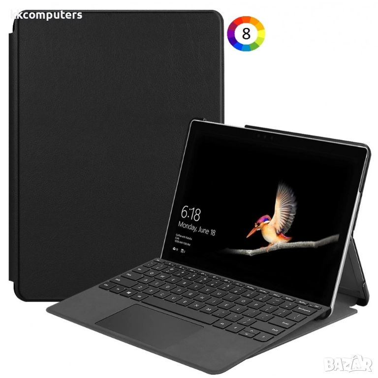 Microsoft Surface Go 2 Кожен Калъф и Протектор, снимка 1