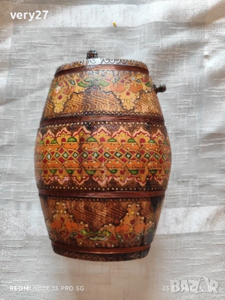 старинно дървено бърдуче, снимка 1