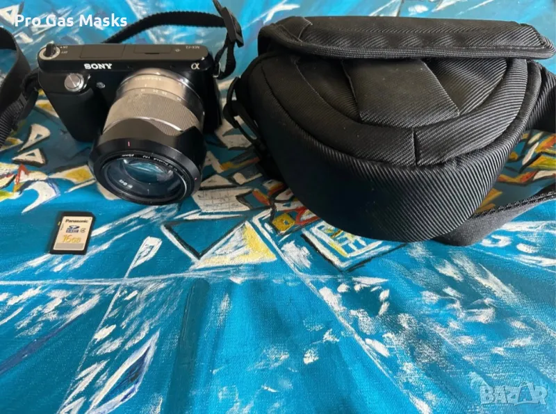 Професионален Фотоапарат Sony Alpha Nex-F3 HD Video 16.1 Mp Articulated 3.0 inch LCD 18-55 mm Lens+ , снимка 1