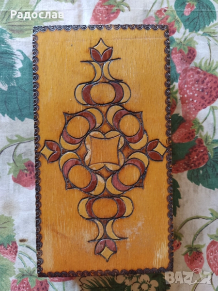 стара дървена кутия , снимка 1