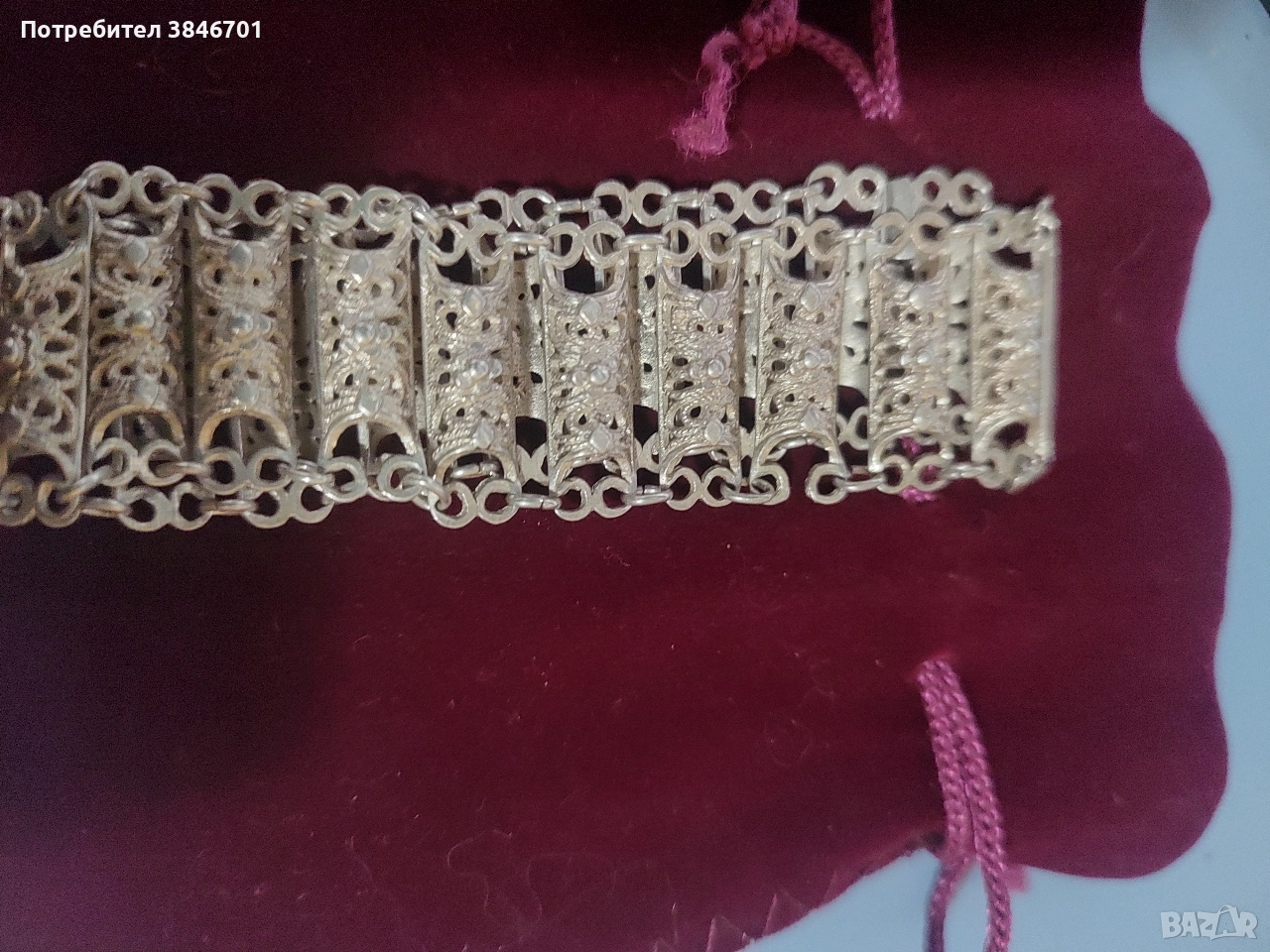 Стара сребърна гривна , снимка 1