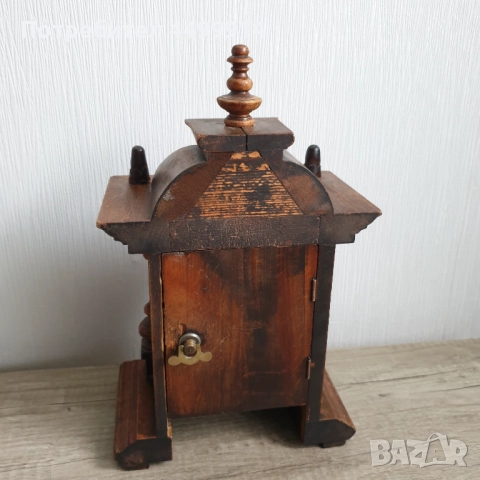 Стар настолен часовник с латерна, снимка 6 - Антикварни и старинни предмети - 51832520