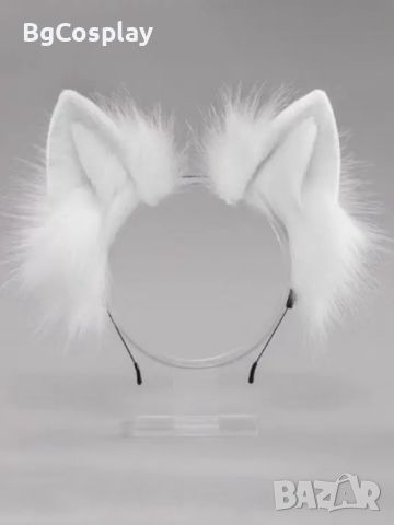 Реалистични котешки ушички на диадема, снимка 3 - Аксесоари за коса - 46343306