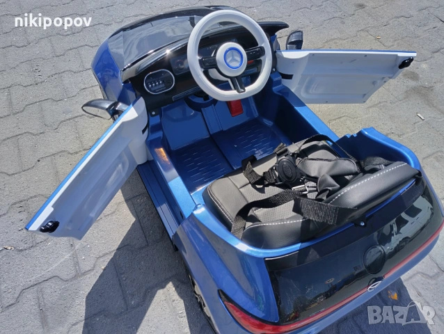 MERCEDES Акумулаторна кола Mercedes-Benz EQA син, снимка 5 - Други - 53849599