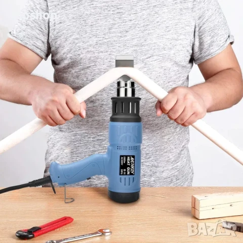 MOWIS 2000 W професионален пистолет за горещ въздух с LCD дисплей 100~600 ℃ Регулируема температура, снимка 3 - Гедорета - 50502403