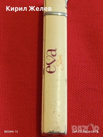 Метална запалка EVA работи иска зареждане за КОЛЕКЦИЯ ДЕКОРАЦИЯ 41713, снимка 2 - Запалки - 53604637