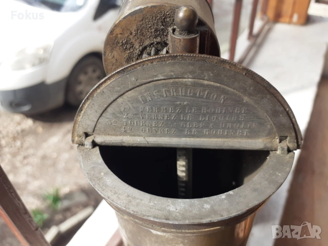 Стар медицински уред 19 век антика бронз месинг маркировки, снимка 6 - Антикварни и старинни предмети - 53685923