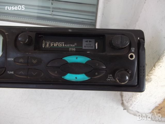 Радио касетофон "FIRST-296" автомобилен работещ, снимка 2 - Радиокасетофони, транзистори - 46433535