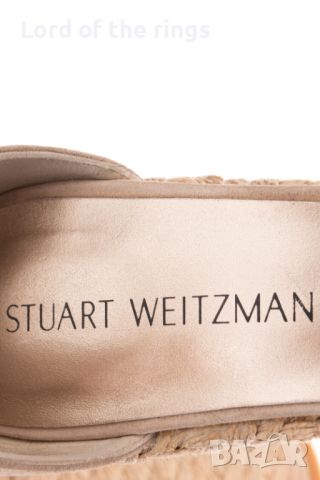 Маркови дамски велурени кожени сандали Stuart Weitzman - 41 номер, снимка 9 - Сандали - 46528873