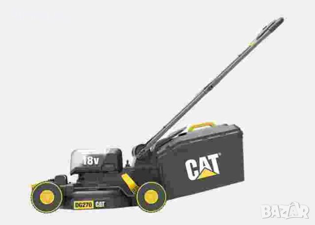 Акумулаторна косачка CAT DG270, 18V, с батерия 4Ah и зарядно 4A, снимка 1 - Градинска техника - 45447054