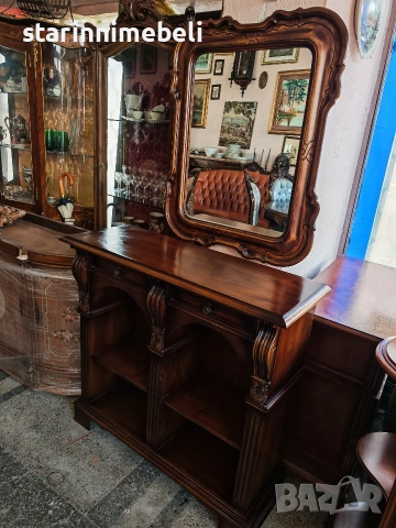 Класически шкаф/конзола с огледало , снимка 3 - Шкафове - 53662410