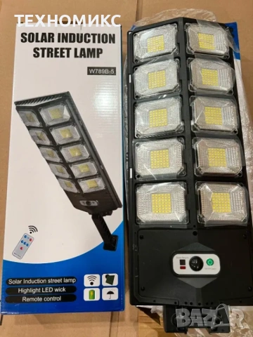 ПРОМО!!! Мощна соларна лампа с ефективно LED осветление, снимка 7 - Лед осветление - 53713950