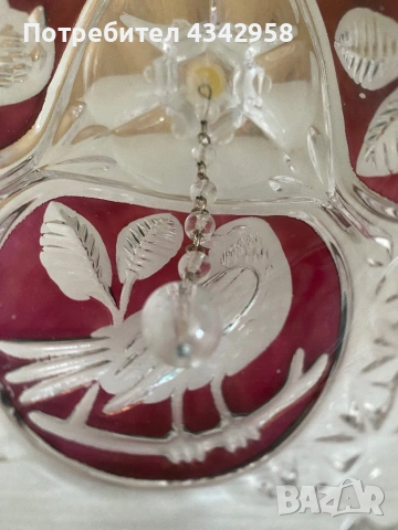 Hofbauer .Винтидж кристален звънец.Германия.1970-те, снимка 4 - Антикварни и старинни предмети - 53926511