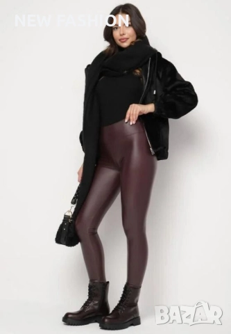 Разпродажба ✨ Дамски Кожен Клин с Лека Вата ✨