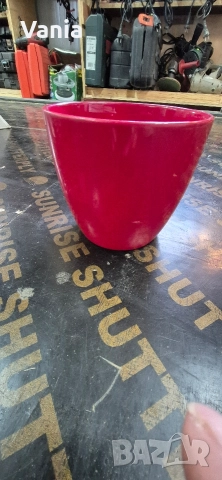 Керамична кашпа , снимка 3 - Саксии и кашпи - 52802546