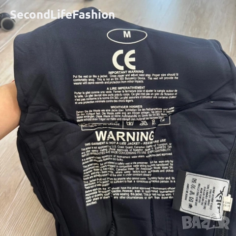 NPX Жилетка за водни спортове размер M черна, снимка 4 - Водни спортове - 52500312