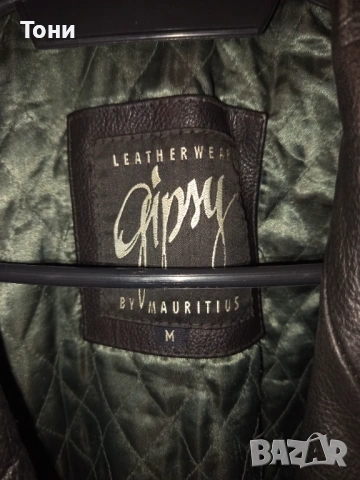 Ново Мъжко Зимно Яке с Яка Изцяло от Естествена Кожа L, снимка 7 - Якета - 53661384