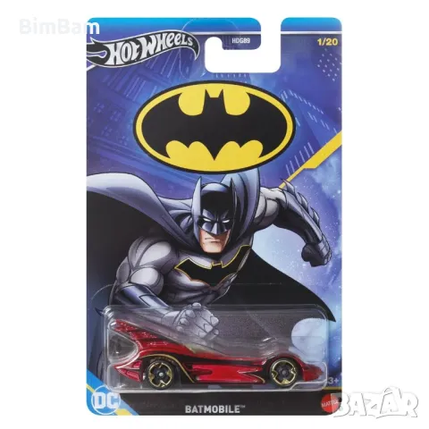 Оригинална количка Hot Wheels BATMAN - Batmobile, снимка 1 - Коли, камиони, мотори, писти - 46940799