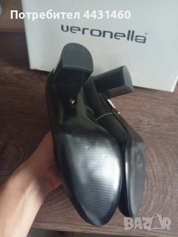 Нови обувки Veronella, естествена кожа, снимка 5 - Дамски обувки на ток - 51488924