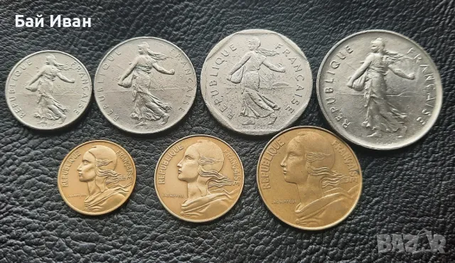 Лот монети 5 , 10  и 20 сантима, 1/2 , 1 , 2 и 5 франка - Франция /1/- чудесни- топ цена !, снимка 5 - Нумизматика и бонистика - 49645926