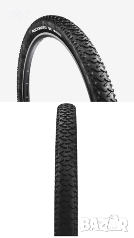 BTWIN Гуми за велосипеди DRY1 26"x2 Твърд Борд + вътрешни гуми, снимка 2 - Части за велосипеди - 51820502