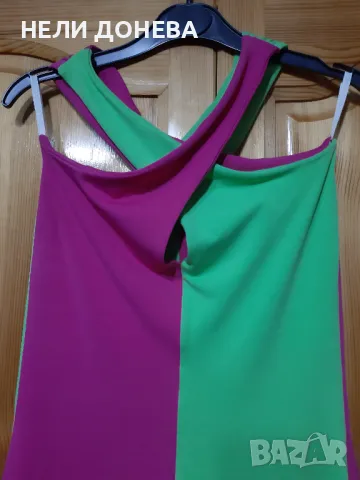 Шикозна Рокля на "Стилна жена" в електрикови цветове !НОВА!, снимка 5 - Рокли - 50266563