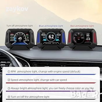 XIDIT P21 HUD Автомобилен тестер GPS Диагностичен инструмент Табло Автомобилен OBD Монитор, снимка 2 - Аксесоари и консумативи - 46191997