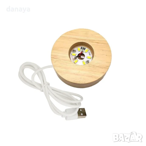 5952 Кристална стъклена нощна лампа с 3D холограмно изображение на Слънчевата система 3D Solar Syste, снимка 5 - Настолни лампи - 50779511