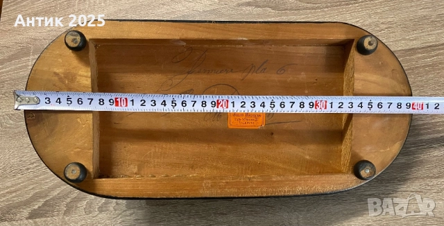 Винтидж испански свещник „Купидон“ върху дървена основа (Валенсия, 1950-те години), снимка 5 - Антикварни и старинни предмети - 52255842