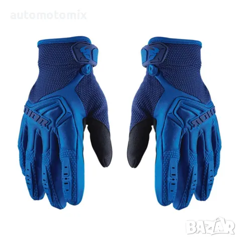 Текстилни ръкавици за крос атв ендуро , 2 БР/К-Т - Син, 721250