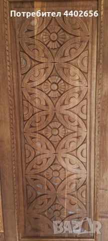 Черен петък цена врата от масив орех с ръчна дърворезба, снимка 6 - Други - 50924811