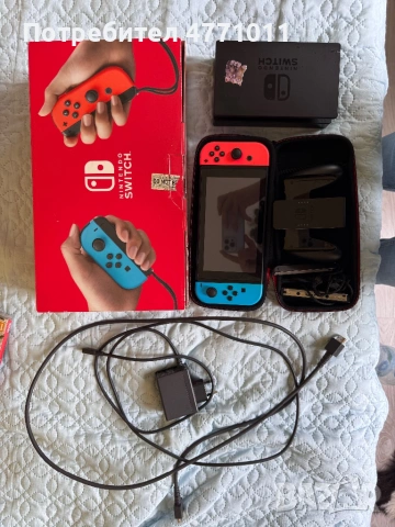 Nintendo Switch V2 с калъф