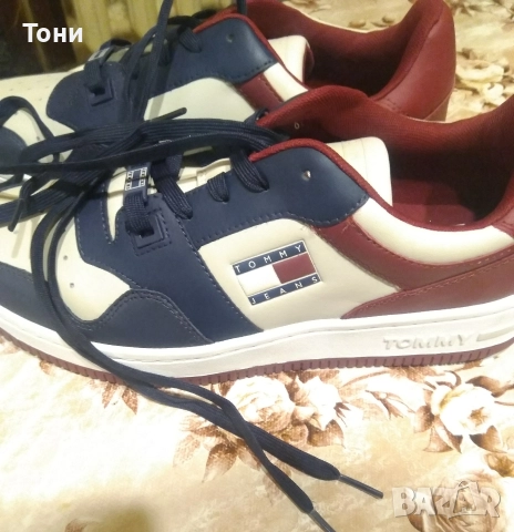 TOMMY HILFIGER Оригинал Нови Дамски Маратонки от Естествена Кожа 41