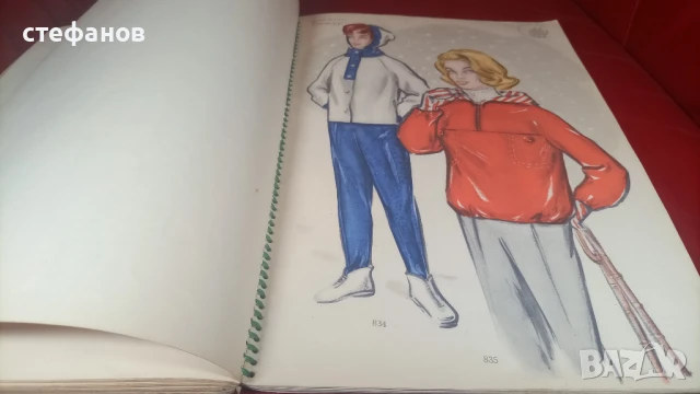 Старо списание за мода „Божур” – 1959 г, рисунки, кройки, 60 страници, снимка 6 - Антикварни и старинни предмети - 50682813