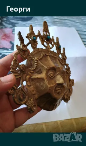 Бронзова маска-33, снимка 5 - Колекции - 50111455