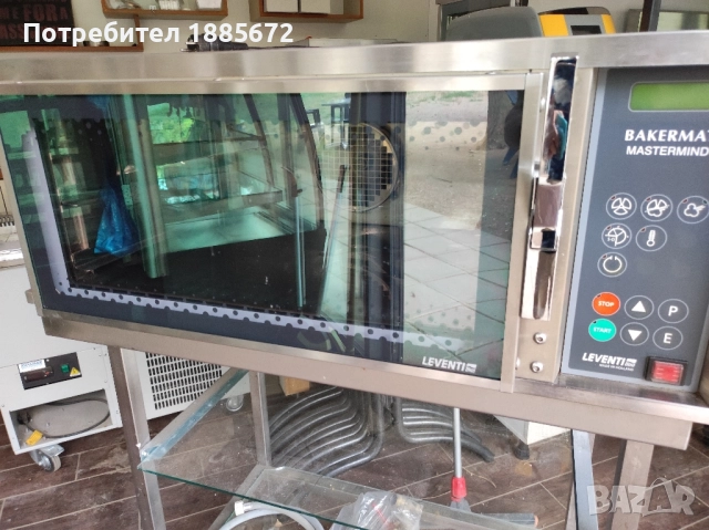 Двойна фурна Leventi Bakermat 220V 2016г, заедно с основа и маса., снимка 5 - Обзавеждане за заведение - 52019949