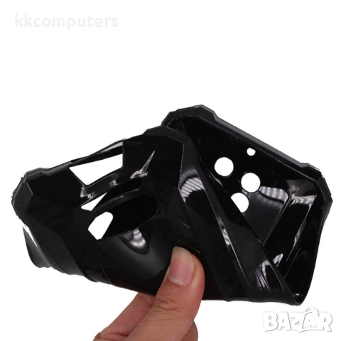 Гъвкав TPU Калъф + Скрийн Протектор за Blackview BL7000 – Прозрачен / Черен, снимка 2 - Калъфи, кейсове - 53245939