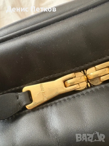 Оригинална чанта Miu Miu Beau от естествена телешка кожа, снимка 8 - Чанти - 53778183