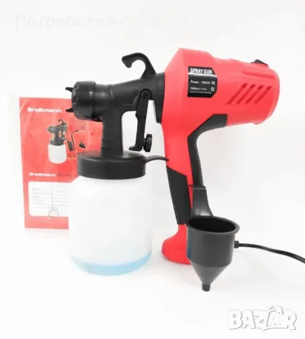 Електрически пистолет за боядисване SPRAY GUN PRO, снимка 5 - Други инструменти - 48403883