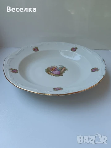 Порцеланово плато Изида с мотив Ромео и Жулиета , снимка 4 - Антикварни и старинни предмети - 51112566