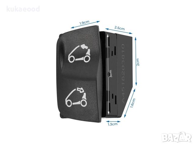 Бутон за ел. таван за Smart Fortwo 451 Carbrio (2007‑2015), снимка 5 - Части - 45397938