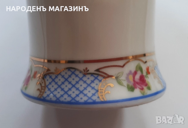 BELLE EPOQUE - НОВА италианска порцеланова ваза цветя порцелан кутия, снимка 13 - Други ценни предмети - 52877153