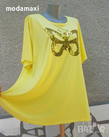 3XL Нова блуза Janina с пайети, снимка 4 - Туники - 46435398