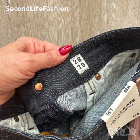 Мъжки тесни дънки Jack And Jones Liam оригинални размер 28/30, снимка 8 - Дънки - 53020010