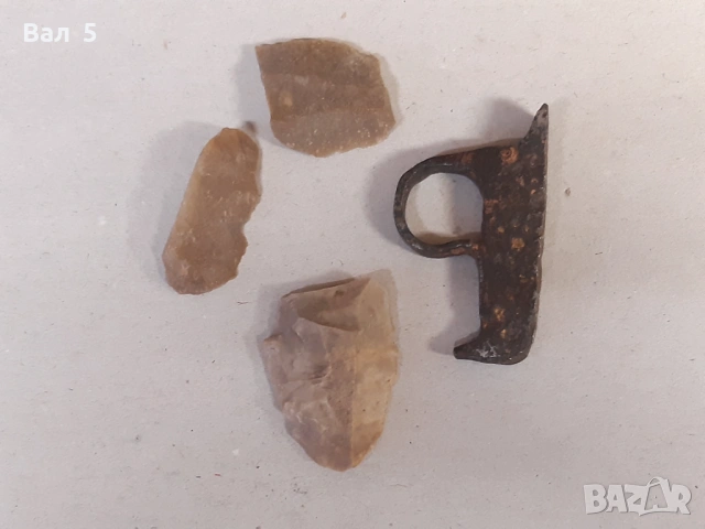 Стар автентичен рядък чакмак с кремъци , огниво, снимка 3 - Антикварни и старинни предмети - 53510864