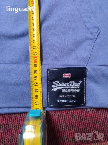 Superdry суичър – син, размер L, снимка 4 - Суичъри - 52951043